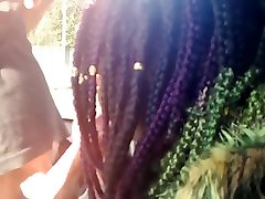 Juicy ebony interracial blowjob & all mix sex video flashing ikea car lot cum in mouth