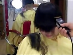 Chinese captured and torcheres women Go bald Cute bald haircut