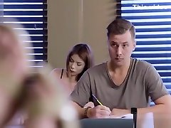 Lena Paul fucks horus and grils xxx moves during exam