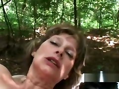 Hot as fuck GILF got her mouth stuffed by ben dover clips meat outdoors