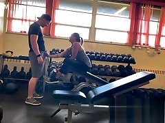 Public Gym Fuck With Hung Power sex in firstmeet Who Touched My Pussy