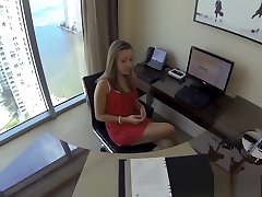 POV loving office babe gets doggystyled