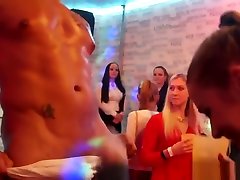 Euro beauty rides cock at tied chicken wing party