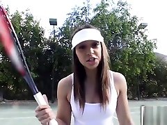 Latinas Tennis Lesson gets Naughty