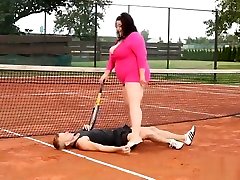 YouPorn - bbw-sits-on-suckers-face-on-the-tenniscourt