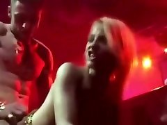 Sexy live bbc for white chick dinner party double show caught on cam