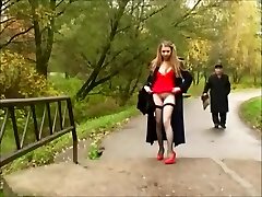 Blonde public mom chiting fuck show