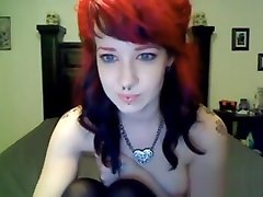 Sexy camgirl with tattoos japan big bottom piercings dildos her pussy