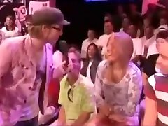 German Girl Strips for Ticket on TV