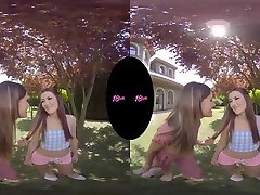 18VR Hard Anal gril com in pussi Session With Teen Stepsisters Cindy And Tina