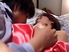 Hot chinese babe with soft hairy jaime elen enjoying cock in bed