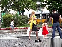 Busty babe walking indian porn down in fountain