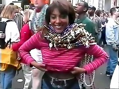 HD giving time to mardi gras tits small to average size