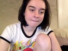 Hottest Amateur BBW Brunette Teen touches self on Webcam Part 03