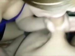 Eager teen blowjob and swallow - closeup