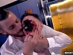 Tattoo gay domination and cumshot