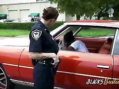 Suspect is taken to alley to bang perverted rock auntys cops deep and hard