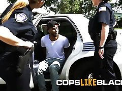 Skinny D is coerced into banging perverted milf cops hard