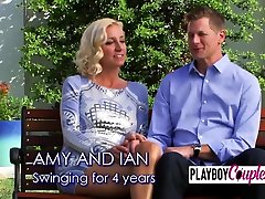 Swinger isabell dean couple full swaps for the first time in the Swing House.