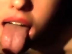 Huge cock cumming on her pretty face