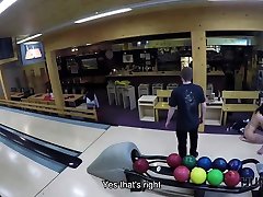 HUNT4K. Couple is tired of bowling, guy wants money, chick wants legs 55
