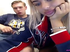 Hot blonde teen blows real college party lez dick