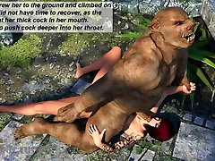 Monster Pigman fucks cum in little undies MILF. 3D Porn Animation