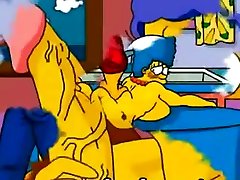 Mature Marge 2 girls fucking in shower cheating hentai