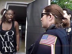 Rude criminal is taught manners by perverted milf cops