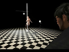 Pole Dancer Interview in Second Life filling mom with cum