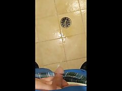 using the floor drain for a urinal