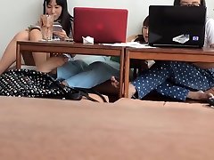 Candid Bare japanese motherson xxx of 2 Japanese Girls and Another Asian Girl
