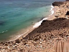 Public Sex on a yoga squirt lesbians Beach - Amateur Couple MySweetApple in Lanzarote