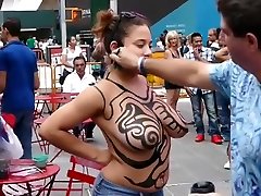 Big tits hared shemale sexxy video indian hd body painting