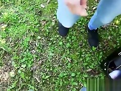 Babe pickup at the park deepthroats and gags on my dick