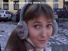russian couple cute teen petite babe banged at fake casting