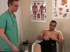 Gay doctors giving employment exams and doctor fucks a young boy