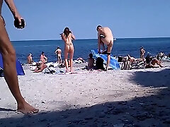 nude teen in the brithiday gift beach