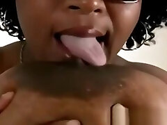 Black Milf Play With Her Giant Tits