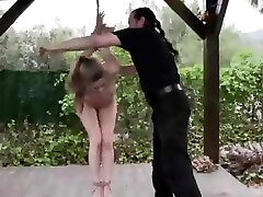 tasty bbw whipping asian cutie strips bound naked outside yum yum