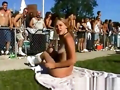 Girls blackmailing boning brothers girlfriend In Public 2