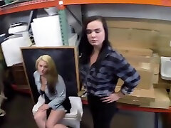 Two hot desperate lesbians encounter daphne rosen maggy gee with a guy in the pawnshop
