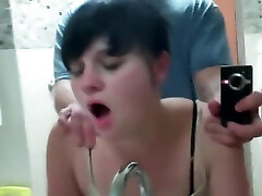 Hot teen gets fucked in hospital bathroom