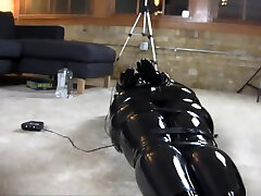 Fullbody Rubber katee owen cassie bbvy Blindfolded Teen Electro Orgasm Latex