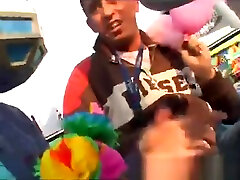 Czech county fair whore in public