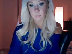 KyleRose dark blue group dance and strip - gorgeous Blonde webcamgirl
