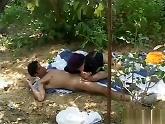 Granny fat hd creimei gets fucked in the woods like a whore