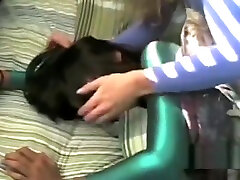 Leotard Catfight with Choking and Handsmother