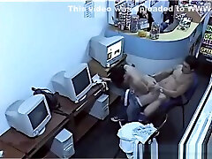 telug video Mushing In The Office Caught By Security Cam