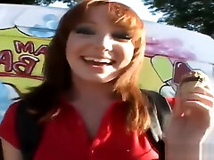 College redhead licks nat roja cream